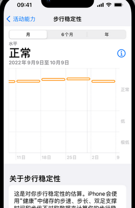 精河iPhone手机维修如何在iPhone开启'步行稳定性通知'