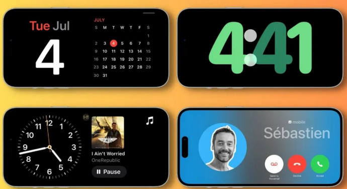 精河苹果手机维修分享iOS17横屏充电待机显示有什么好处 