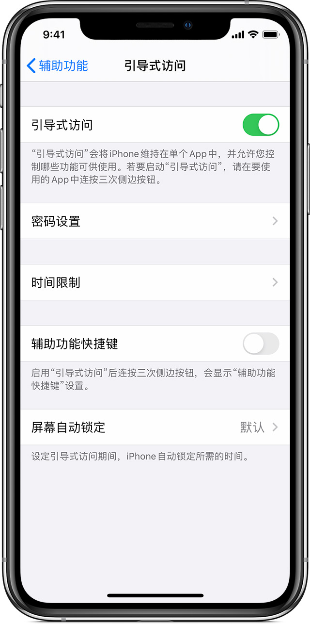 精河苹果手机维修分享如何在 iPhone 上退出引导式访问 