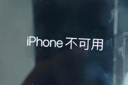 精河苹果服务网点分享锁屏界面显示“iPhone 不可用”如何解决 